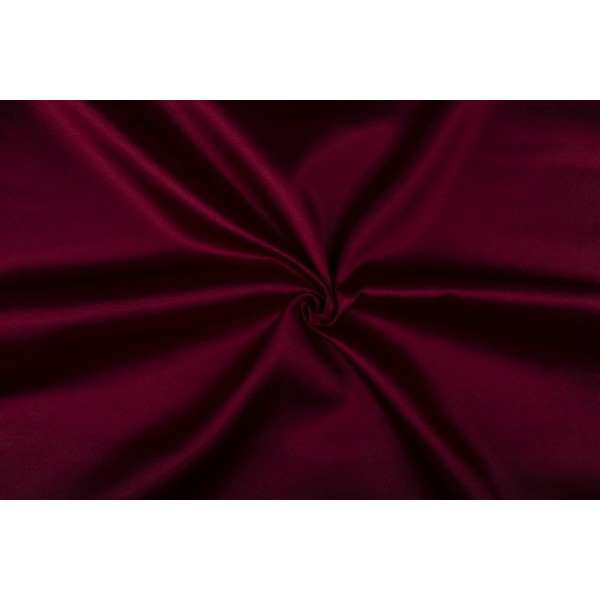 Satijn 15m rol - Bordeaux rood - 100% polyester