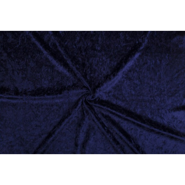 Velours de panne - Marineblauw - 1 meter - 100% polyester