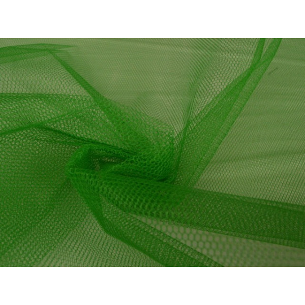 Tule stof - Groen - 15m per rol - 100% polyester