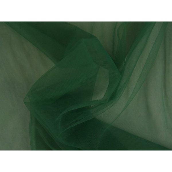 Bruidstule - Donkergroen - 15m per rol - 100% polyester