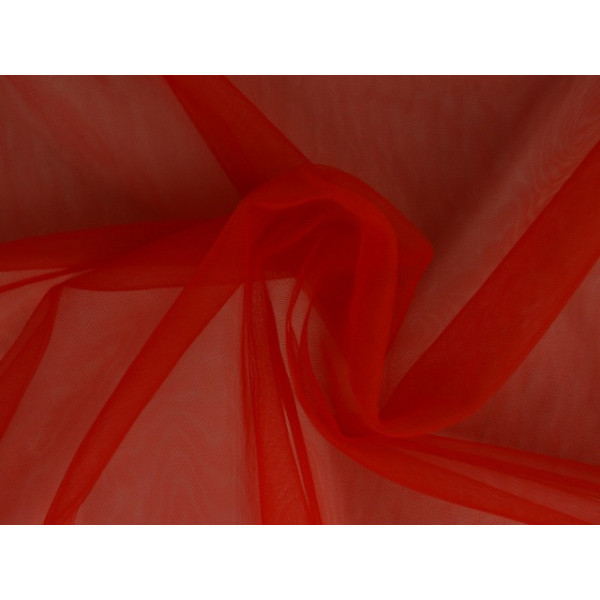 Bruidstule - Rood - 15m per rol - 100% polyester