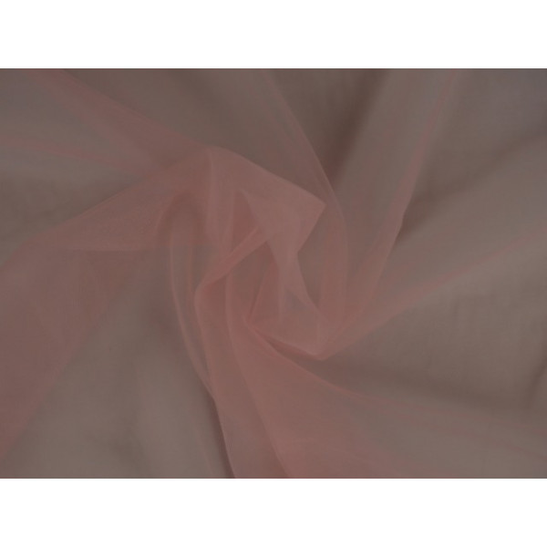 Bruidstule - Zalmroze - 50m per rol - 100% polyester