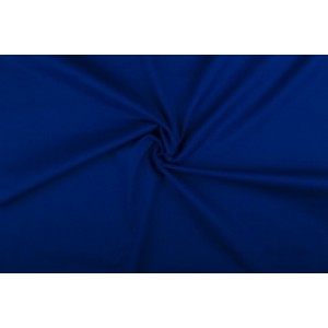 Katoen blauw - Katoenen stof op 60m rol