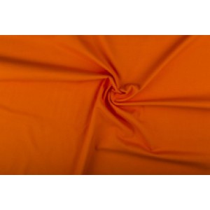 Katoen oranje - Katoenen stof op 10m rol