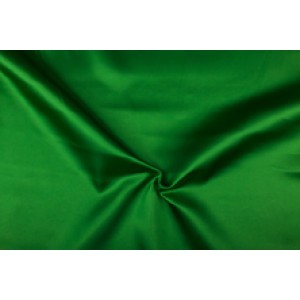 Satijn 15m rol - Groen - 100% polyester