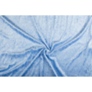 Velours de panne - Lichtblauw - 1 meter - 100% polyester