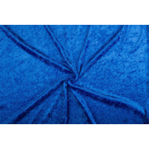 Velours de panne - Cobalt - 1 meter - 100% polyester