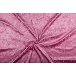 Velours de panne - Oud roze - 1 meter - 100% polyester