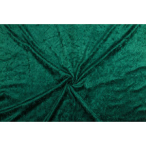 Velours de panne - Donkergroen - 1 meter - 100% polyester