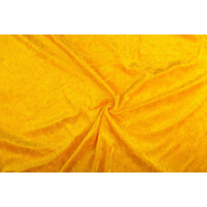 Velours de panne - Okergeel - 1 meter - 100% polyester