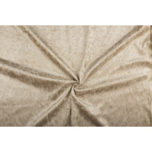 Velours de panne - Zandbruin - 1 meter - 100% polyester