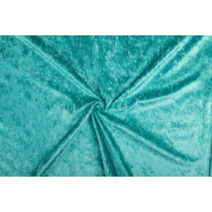 Velours de panne - Zeeblauw - 1 meter - 100% polyester