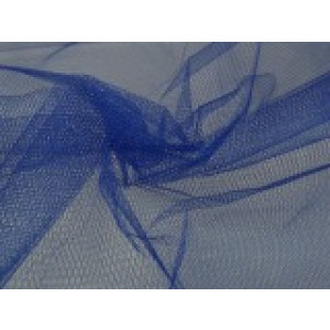 Tule stof - Blauw - 15m per rol - 100% polyester