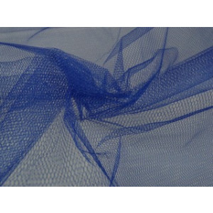 Tule stof - Blauw - 15m per rol - 100% polyester
