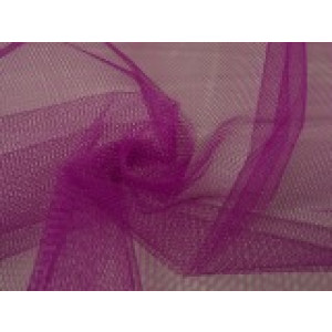 Tule stof - Cassis - 50m per rol - 100% polyester