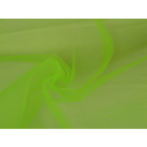 Tule stof - Limoengroen - 15m per rol - 100% polyester