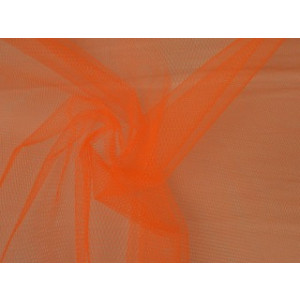 Tule stof - Oranje - 50m per rol - 100% polyester