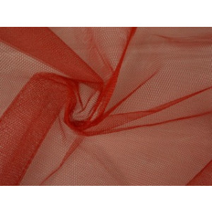 Tule stof - Rood - 15m per rol - 100% polyester
