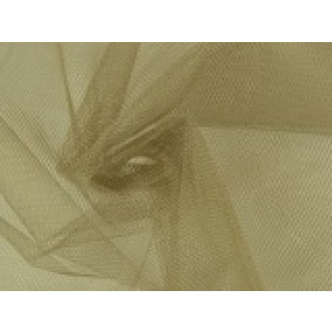 Tule stof - Taupe - 50m per rol - 100% polyester