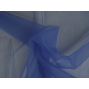 Bruidstule - Blauw - 15m per rol - 100% polyester