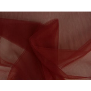 Bruidstule - Bordeaux rood - 50m per rol - 100% polyester