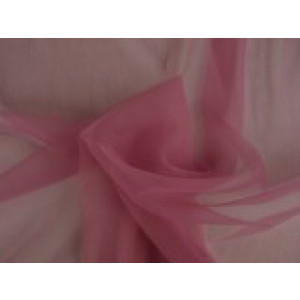 Bruidstule - Donker oud roze - 50m per rol - 100% polyester