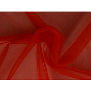 Bruidstule - Rood - 15m per rol - 100% polyester