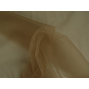Bruidstule - Taupe - 15m per rol - 100% polyester