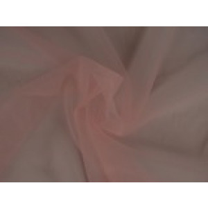Bruidstule - Zalmroze - 15m per rol - 100% polyester