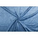 Velour de pannes blauw - 45m stof op rol